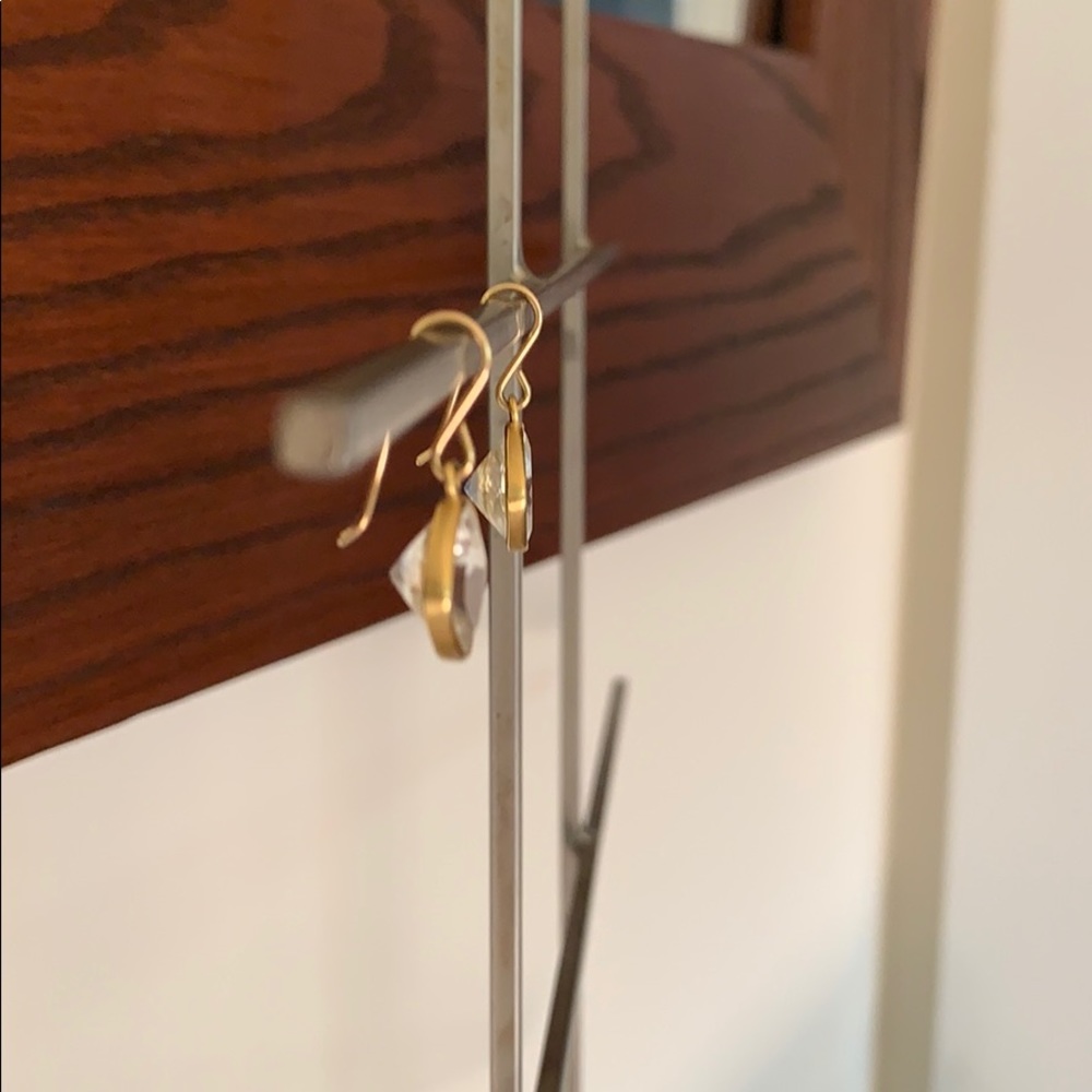 Maria Beaulieu aquamarine earrings, 18k gold - Picture 3 of 7